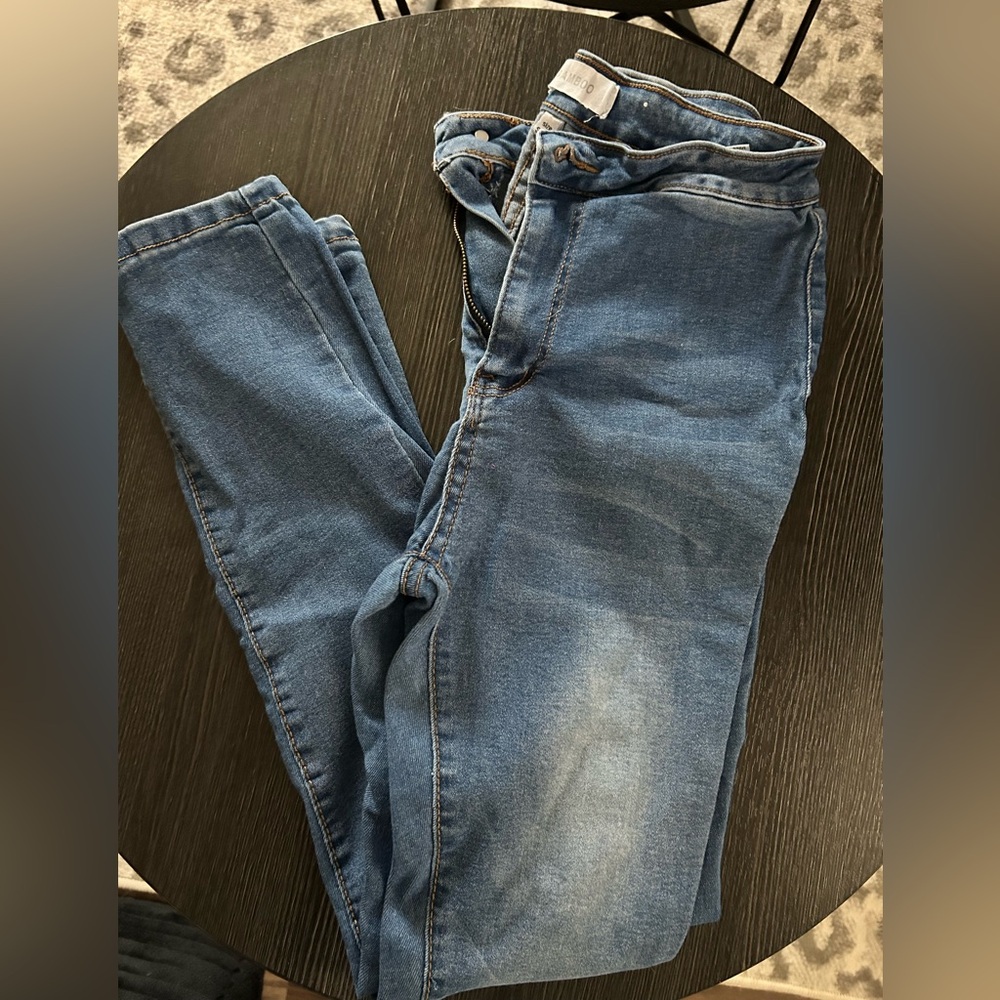 BAMBOO Women's Blue Skinny Jeans